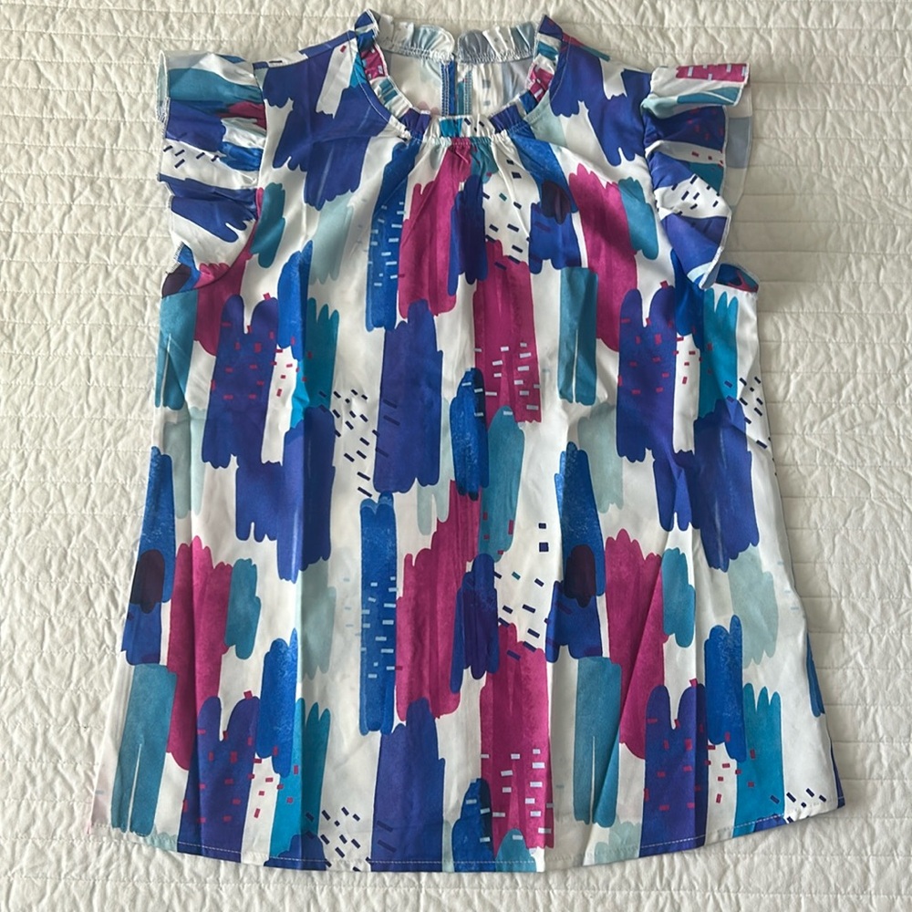 Women’s SHEIN Multicolor Sleeveless Blouse Size small